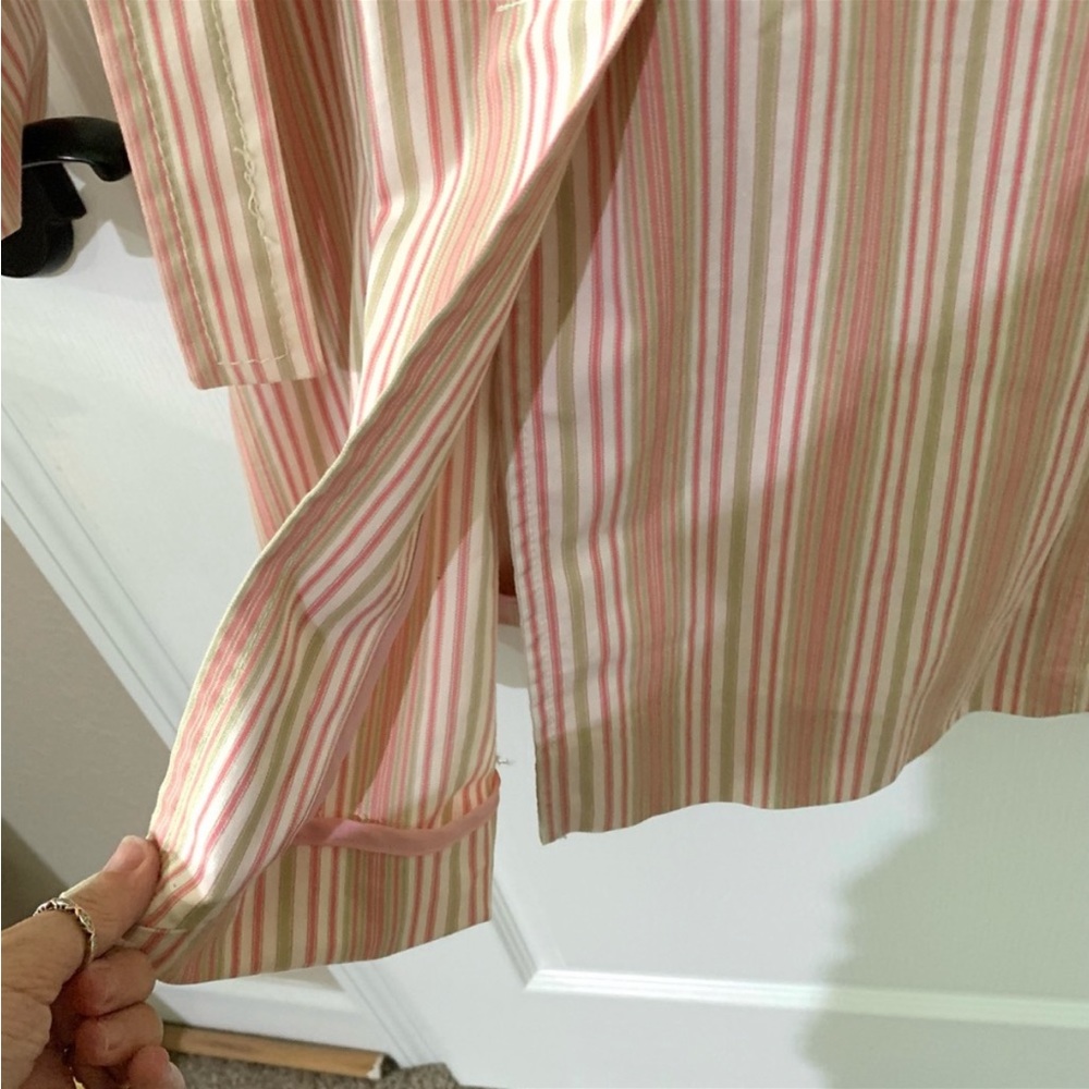 Laundry by Shelli Segal Pastel Pink ad White Trench-coat Jacket Sz 4 - Picture 4 of 8